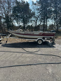 1986 SmokerCraft fishing boat 16ft and 60 hp motor