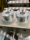 Clamps for vacuum capacitor two pieces