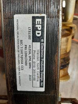 EPD Filament Transformer 7.5 volts @ 55 amps  120/240 primary