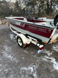 1986 SmokerCraft fishing boat 16ft and 60 hp motor