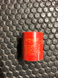 Door Knob Capacitor 500pf @ 20K Sprague
