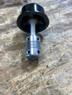 Coupler for knob and shaft