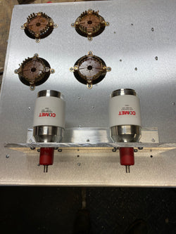 2 vacuum capacitors with bracket